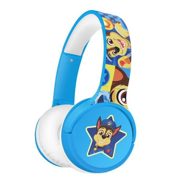 Bluetooth-hörlurar för barn - FOREVER - Chase Paw Patrol - Batteritid 20H - Blå Blå