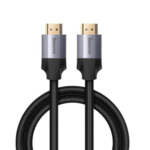 HDMI-kaapeli - Baseus - 4K - Nailonpunottu - 2m - Plug and Play Svart