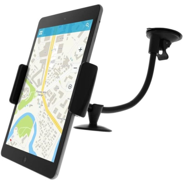 Bilholder - AVIZAR - Sugekopmontering - 360° rotation - Til tablet og smartphone - Sort