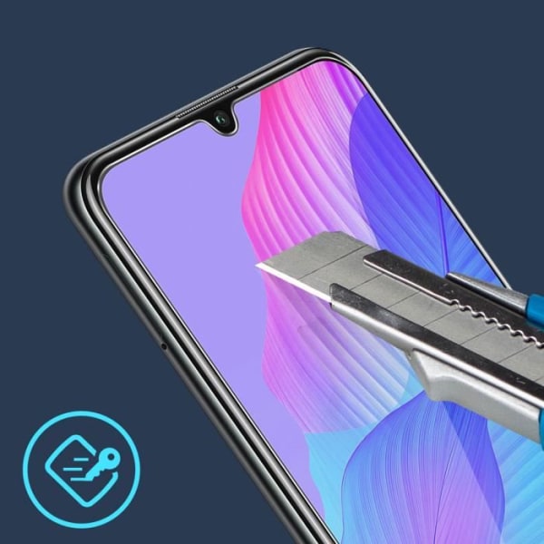 Huawei P Smart S Screen Film Karkaistu lasi 9H Anti-sormenjälkiä - Läpinäkyvä valkoinen