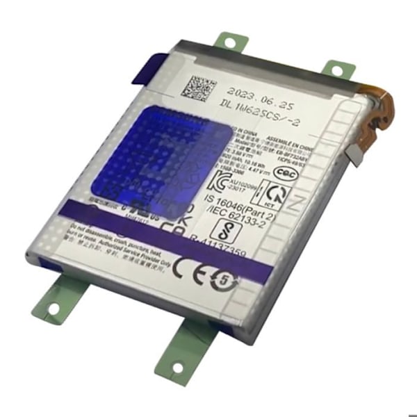 Internt sekundært batteri til Galaxy Z Flip 5 2620mAh Original EB-BF733ABY Svart