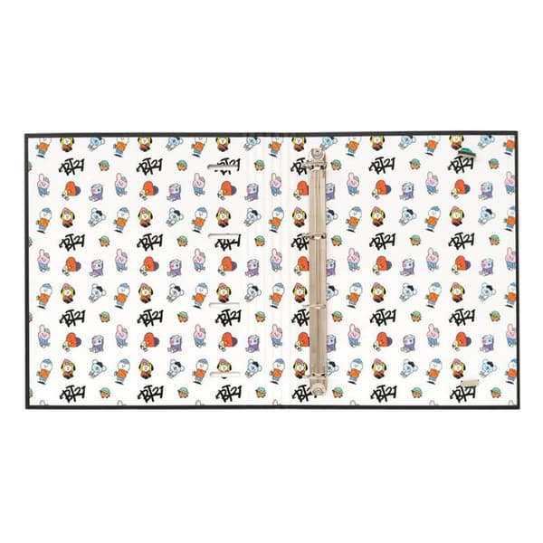 BT21 - A4 binder kollektion Street Mood med ark (4 ringe, elastik)