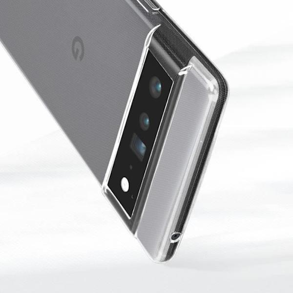 AVIZAR hårdt etui til Google Pixel 6 Pro - blød silikone og 9H hærdet glasfilm Svart