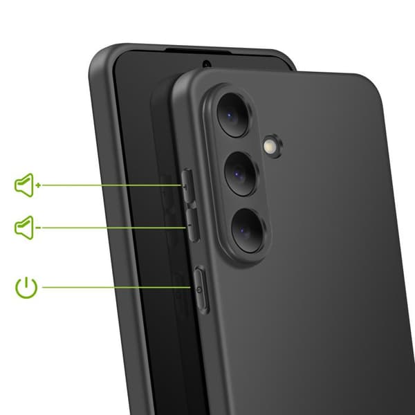 Cover til Galaxy S25 FE Blød Silikone Beskyttelse Mayaxess Sort Svart