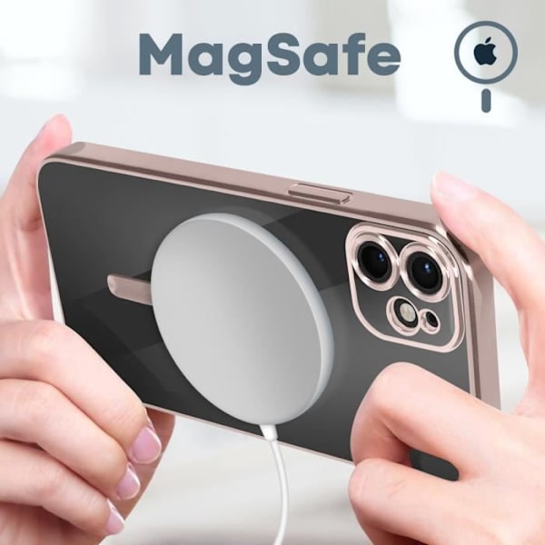 MagSafe iPhone 11 -kotelo silikonivaaleanpunainen Magsafe kotelo