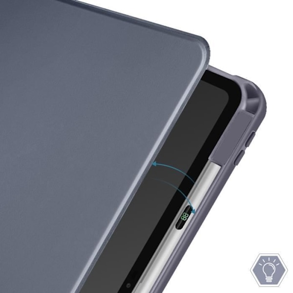 Fodral för iPad Air 11 2024 - AVIZAR - Flip Rotating Stand - Grå - Kameraskydd Grå