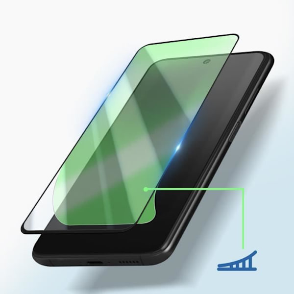 Härdat glas - AVIZAR - Samsung Galaxy S23 FE - Transparent svart - Ultrafin - Repåterbeständig Transparent