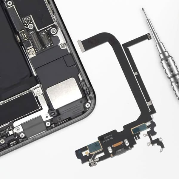 Lightning-opladningsstik - RELIFE - iPhone 13 Pro Max - Integreret mikrofon - Grå farve - Kablet Grå