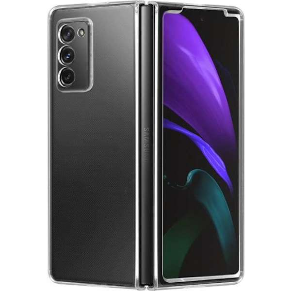 Skydd - Samsung - Galaxy Z Fold 2 - Hård Skydd - Transparent Vit - Tunn och Lätt Klar vit