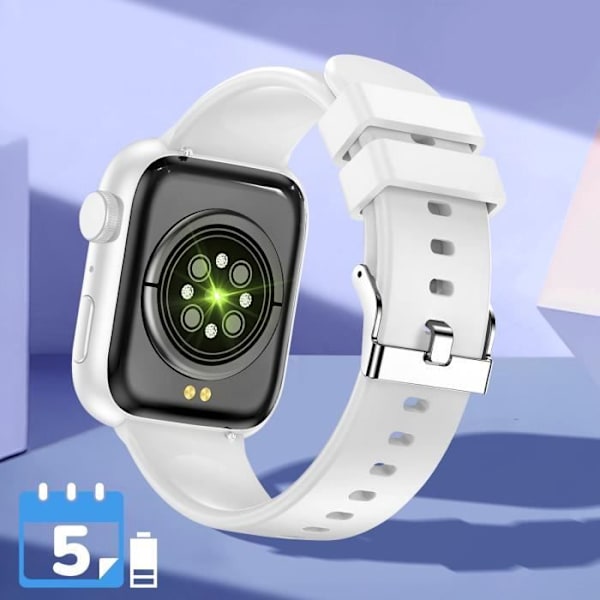 Ansluten klocka med Bluetooth-samtal Kamerakontroll IGO Watch 3 Forever White Vit