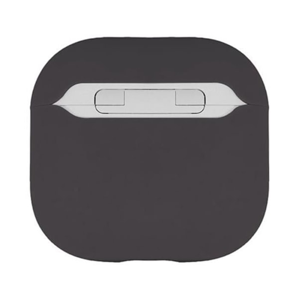 Siliconfodral för AirPods 4 med stötabsorberande design och LED-indikator Decoded Svart Svart