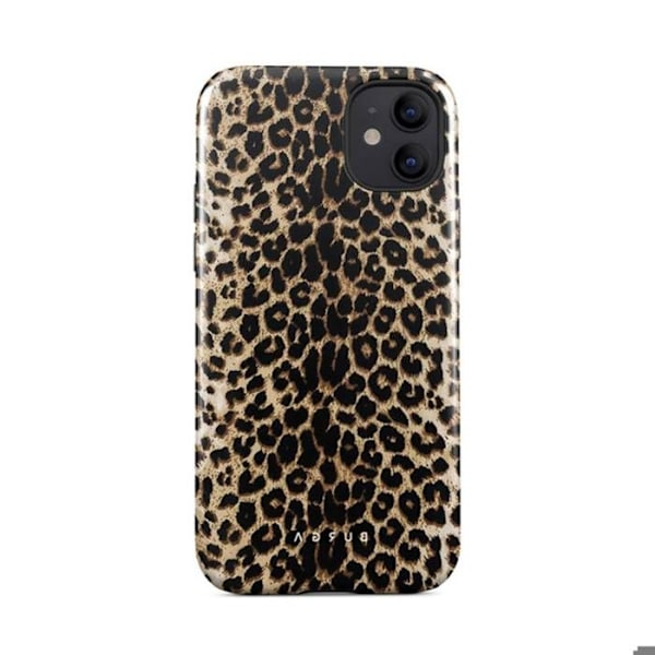 Bakstycke - Burga - iPhone 12 - Leopardmönster - Optimal Skydd - Elegant Leopard