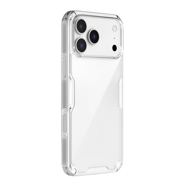 Cover til iPhone 17 Pro Max Model Nature TPU Pro Design Bi-materiale Nillkin Transparent Vit