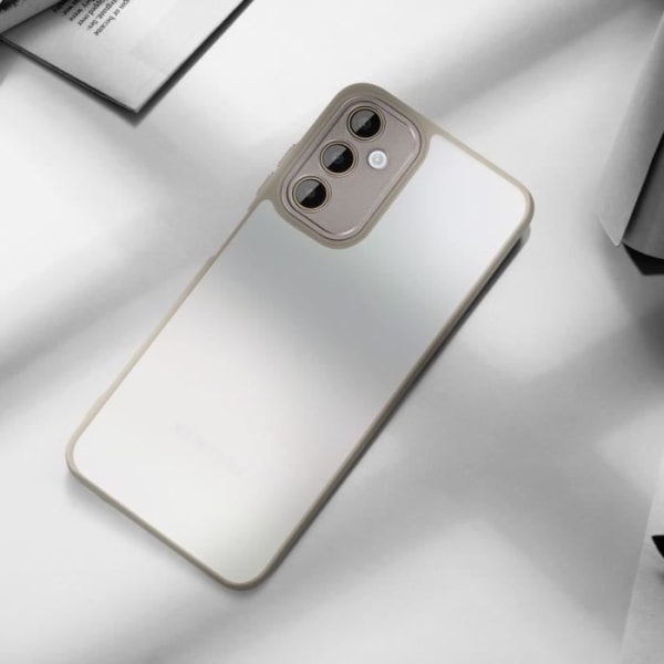 Fodral till Samsung Galaxy A25 5G - AVIZAR - Rökt hård rygg - Skyddat kamerablock - Ljusgrå Grå