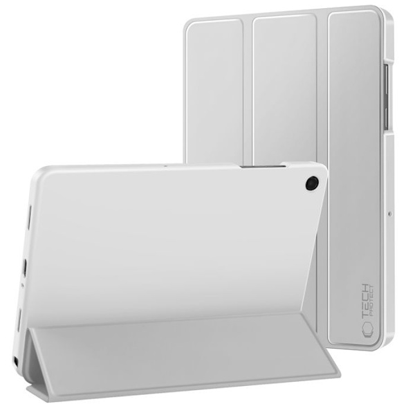 Klapskede til Galaxy Tab A11 Plus med Multi-vinkel støtte og Auto-sleep Tech Protect Grå Grå