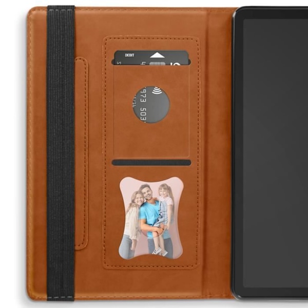 Taske til Samsung Tab A9 - AVIZAR - Brun - Multi-compartment Wallet Video Support kastanj