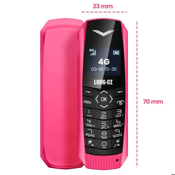 Mini Telefon - AVIZAR - Ultra kompakt - 4G LTE - Autonomi 5 timer - Indbygget Bluetooth