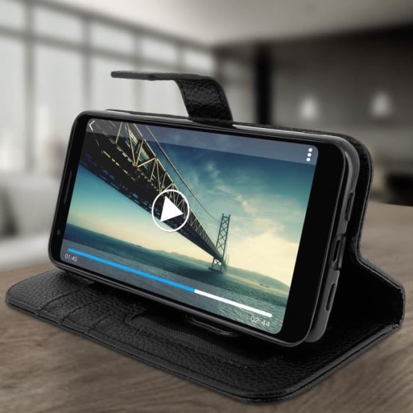 Hus - AVIZAR - Google Pixel 3A - Ekoskinn - Videostöd - Magnetisk - Svart Svart