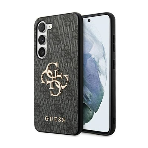 Guess 4G Big Metal Logo - Suojakuori Samsung Galaxy S24+:lle (musta)