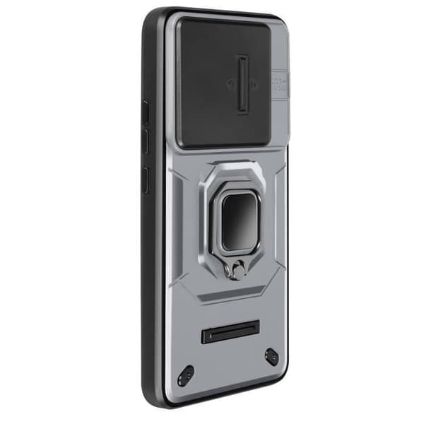 Coque - AVIZAR - Xiaomi 14 - Stødabsorberende - Rotationsring - Skydelåg til kamera Grå