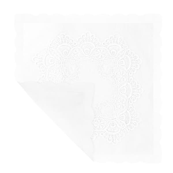 Pudebetræk - AVIZAR - Sæt af 2 - 40x40 cm - Broderi - Hvid - Elegant Vit
