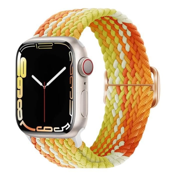 Armband för Apple Watch 41 mm / 40 mm / 38 mm Flätad nylon gul / orange