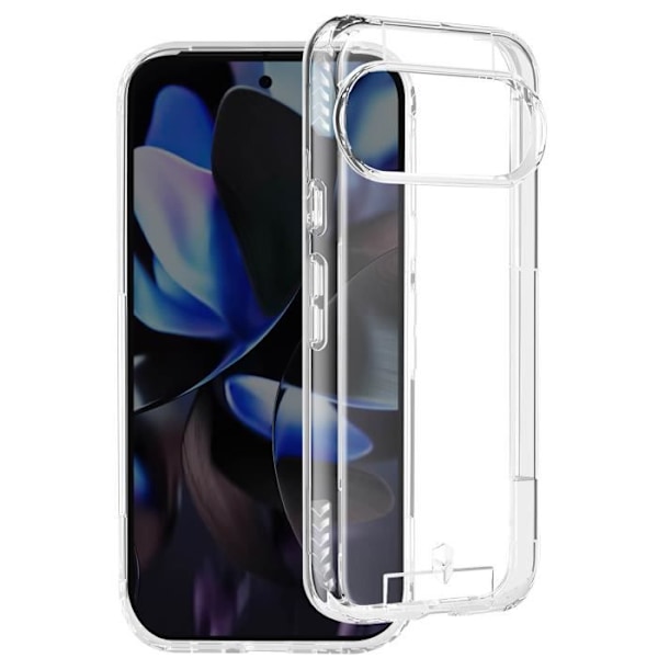 Fodral för Google Pixel 9 och 9 Pro Förstärkt, stötsäkert anti-fall 3 m Force Fodral Transparent Transparent