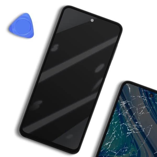 LCD-skärm - Xiaomi - Redmi Note 9 Pro - Touchskärm - Förmonterad kammare - Vit Vit