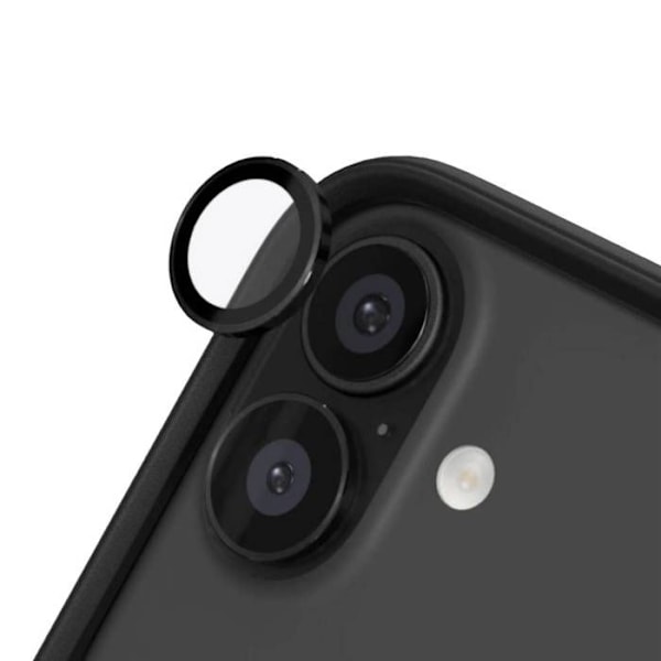 Beskyttelsesobjektiver til iPhone 16 / 16 Plus, 9H ridseresistente Rhinoshield, sort Svart