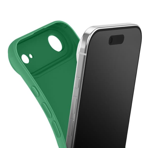Siliconfodral för iPhone Air med förstärkt kamerablock Grön Grön