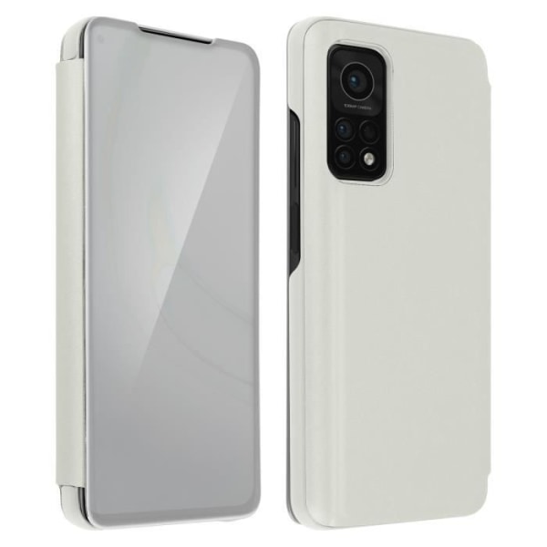 Xiaomi Mi 10T / Mi 10T Pro Case Translucent Flip Mirror Design Support Sølvgrå