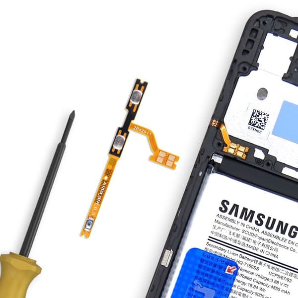 Nappe Power og Volume erstatning til Samsung Galaxy A06 Sort