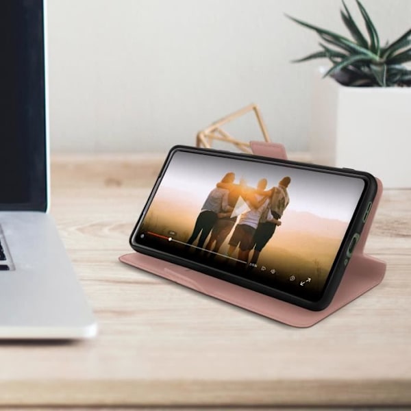 Hårdt etui - AVIZAR - OnePlus Nord 2 - Rosa guld - Kortholder - Videostøtte Rose guld