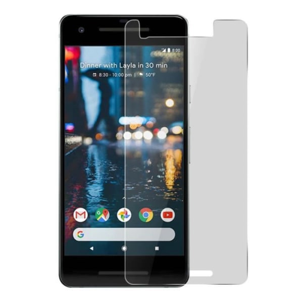 Google Pixel 2 Skärmfilm härdat glas 9H Anti-fingeravtryck - Transparent Vit