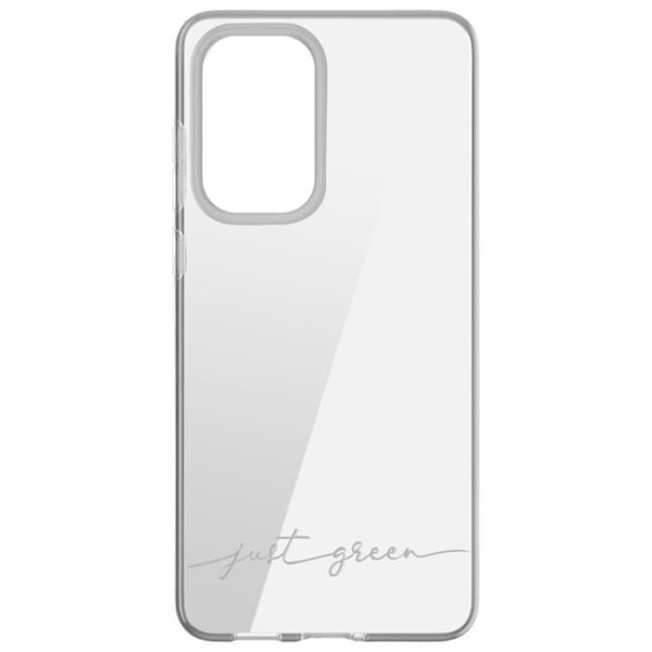 Etui til Samsung Galaxy A33 - JUST GREEN - Genanvendeligt Biologisk nedbrydeligt - Gennemsigtig Vit