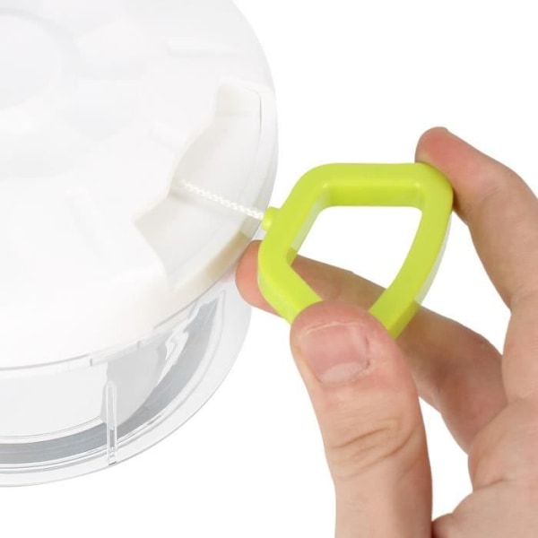 Håndsnitter med træk Compact Cheffinger Hvid Transparent