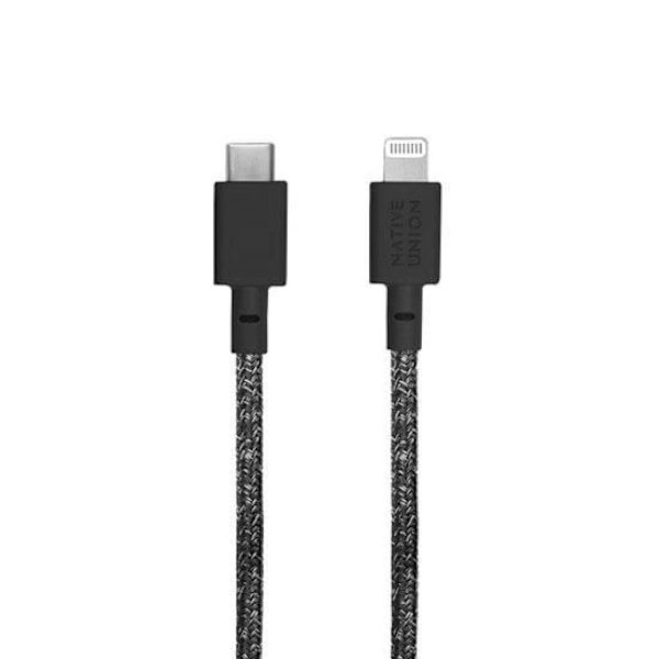 Native Union Eco Belt USB-C till Lightning-kabel 3m Svart