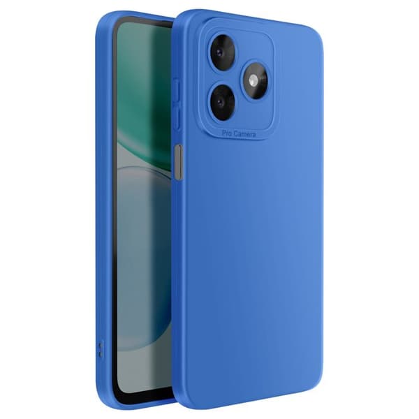 Silicone Cover til Honor X5c Plus med Forstærkning til Kamera Blå Blå