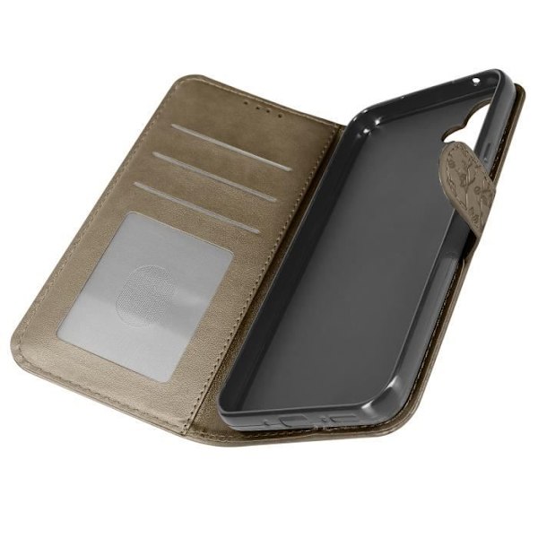 AVIZAR Cover til Samsung Galaxy A54 5G - Taupe Tree Pattern - Fuld beskyttelse - Opbevaring + Video Support Mol