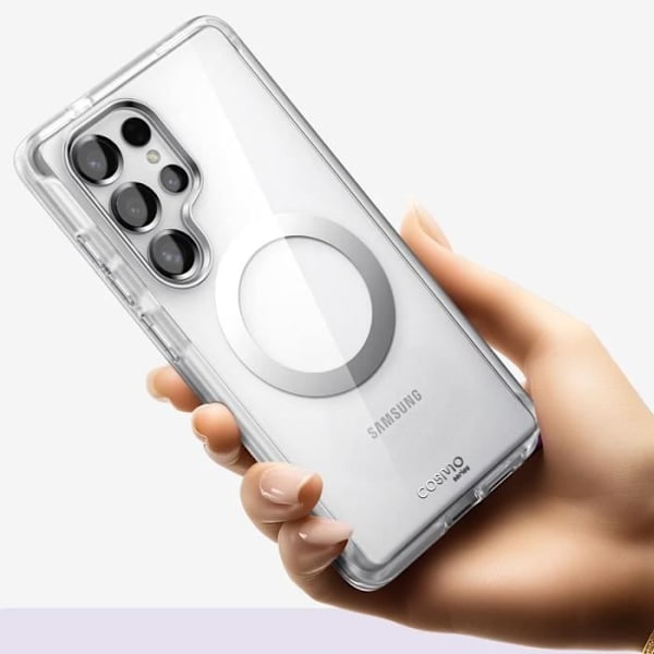 Samsung S25 Ultra - Iskunkestävä Coque intégrale Cosmo I-Blason, läpinäkyvä Transparent