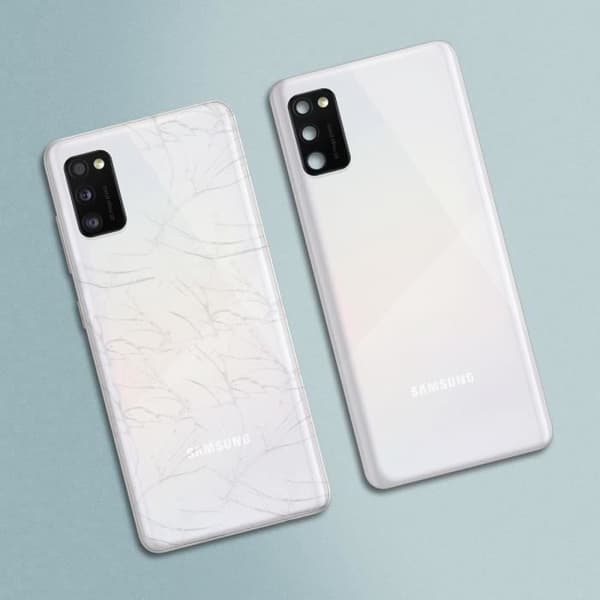 Samsung Galaxy A41 Batteri Cover Original Samsung White Back Cover