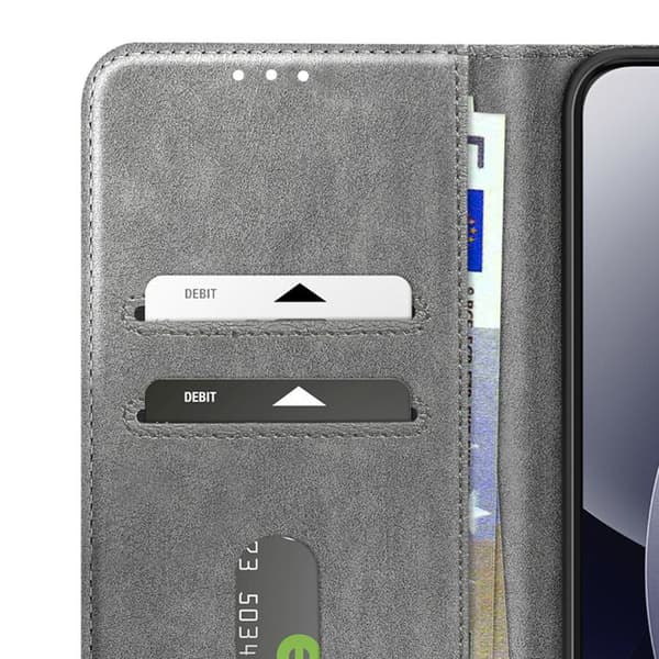 Xiaomi Redmi Note 15 Pro Plus 5G Chesterfield Plånboksfodral Ställfunktion Grå Grå