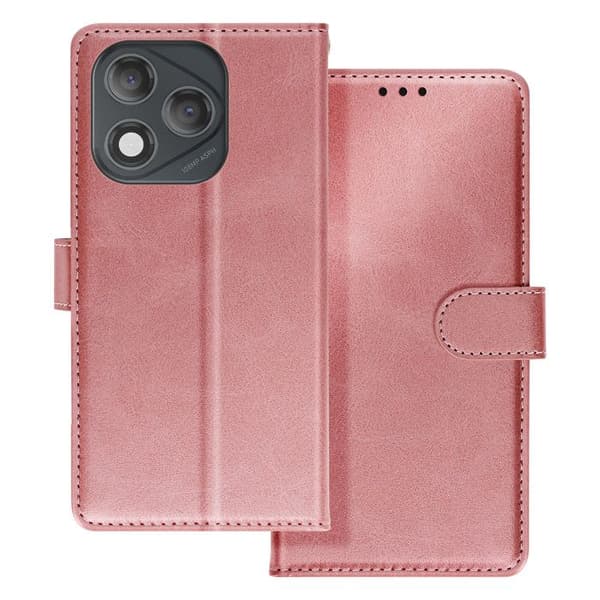 Smartphone-etui - Honor - 400 Lite - Rosa - Kunstlæder - Videostativ Ros