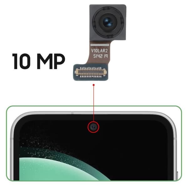 Samsung Galaxy S23 FE Frontkamera 10MP Selfie Sensor Relife Sort Svart