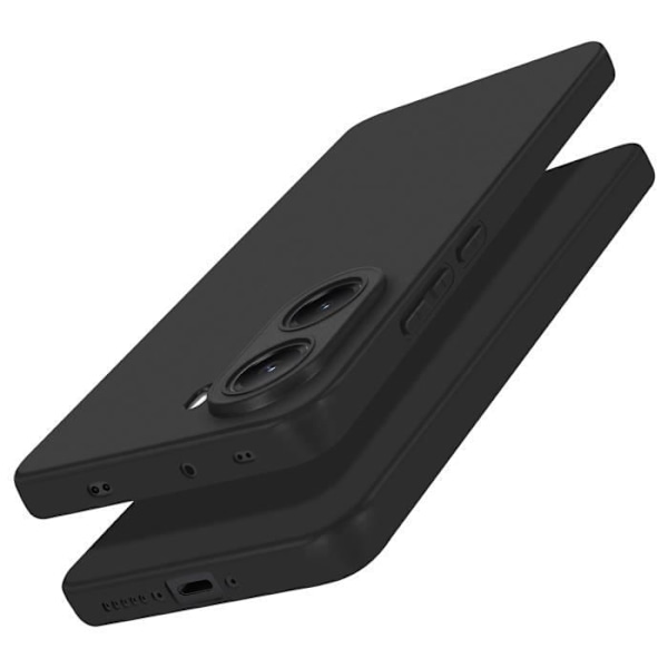 Peite Xiaomi Poco X7 Pro, musta mattapintainen pehmeä silikoni. Svart