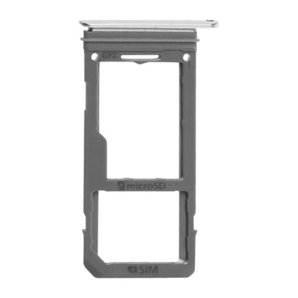 Vaihto-SIM-korttikelkka - Samsung - Galaxy S8 ja S8 Plus - Hopea - Nano SIM ja Micro-SD Pengar