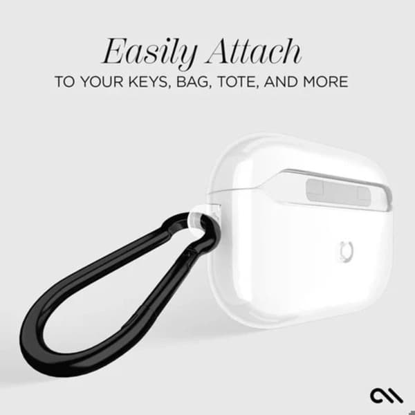 Tough Case til AirPods Pro 3 med Stødsikker Karabinhage CASE MATE Hvid Vit