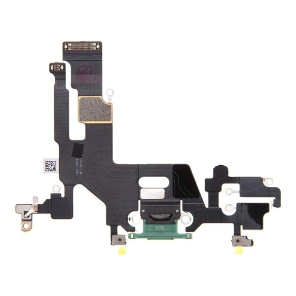Nappe Dock - iPhone 11 - Lightning Opladerstik - Fleksibel - Sort/Grøn Grön