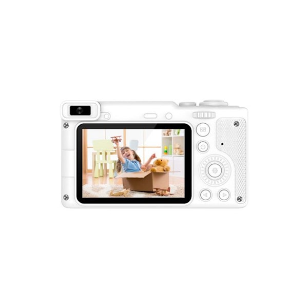 Insteen 50 MP Digitaalinen Kamera 4K Videolla Valkoisella Jalustalla Vit