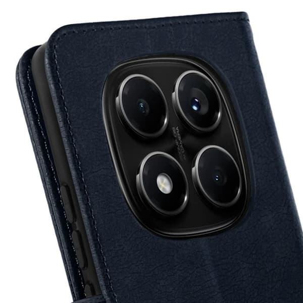 Plånboksfodral - Xiaomi - Redmi Note 14 Pro/Pro Plus - Blå - Stöd - Magnetflik Blå